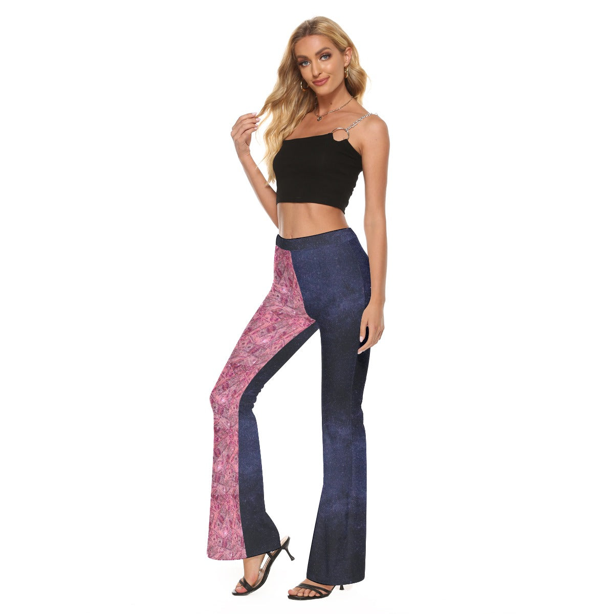 All-Over Print Women's Skinny Flare Pants