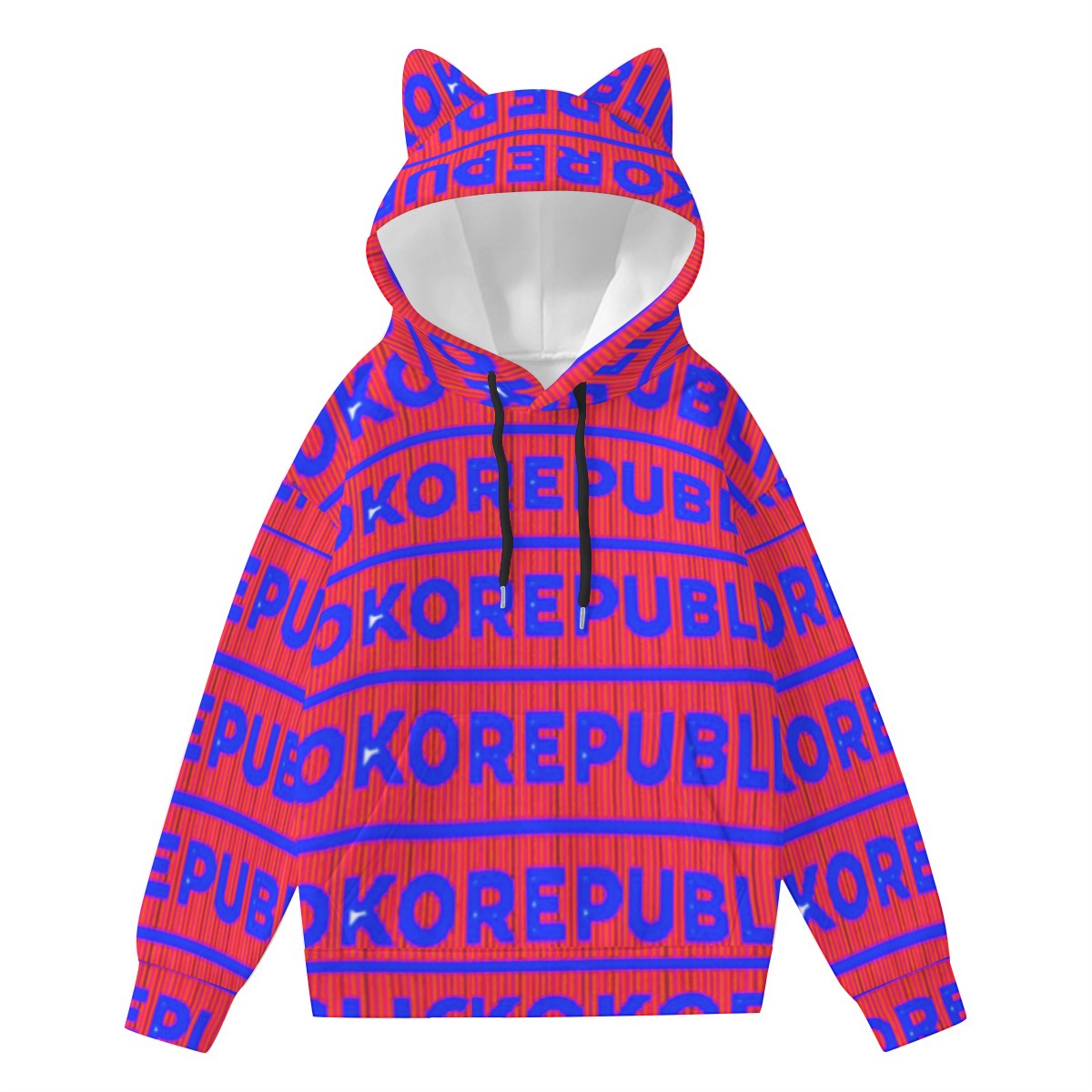 fullbreedcustom Print Women’s Hoodie With Decorative Ears