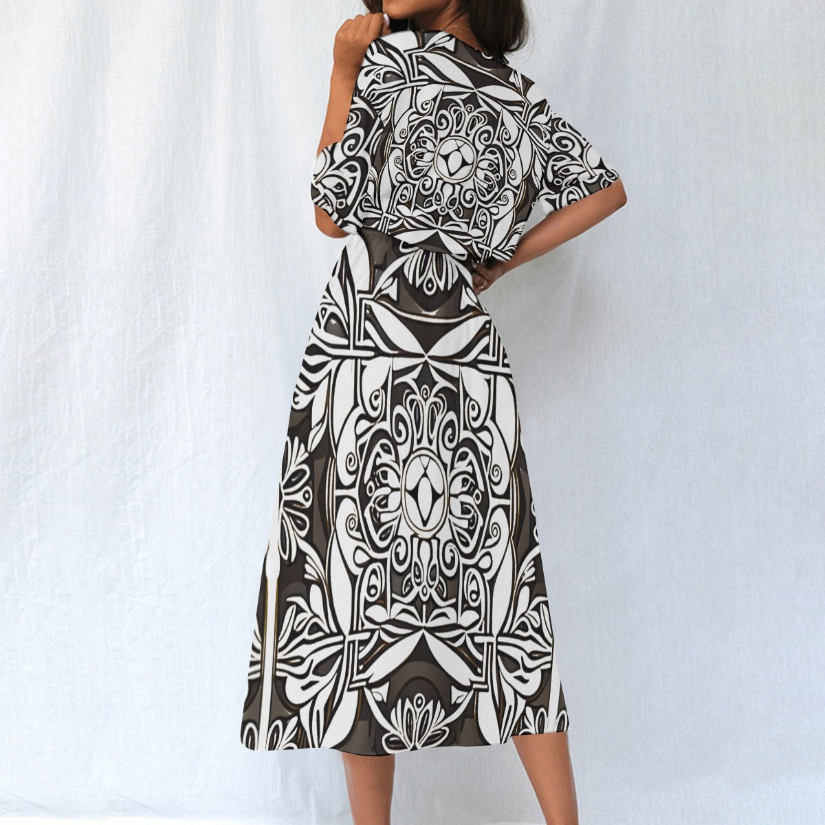 All-Over Print Women's Elastic Waist Dress