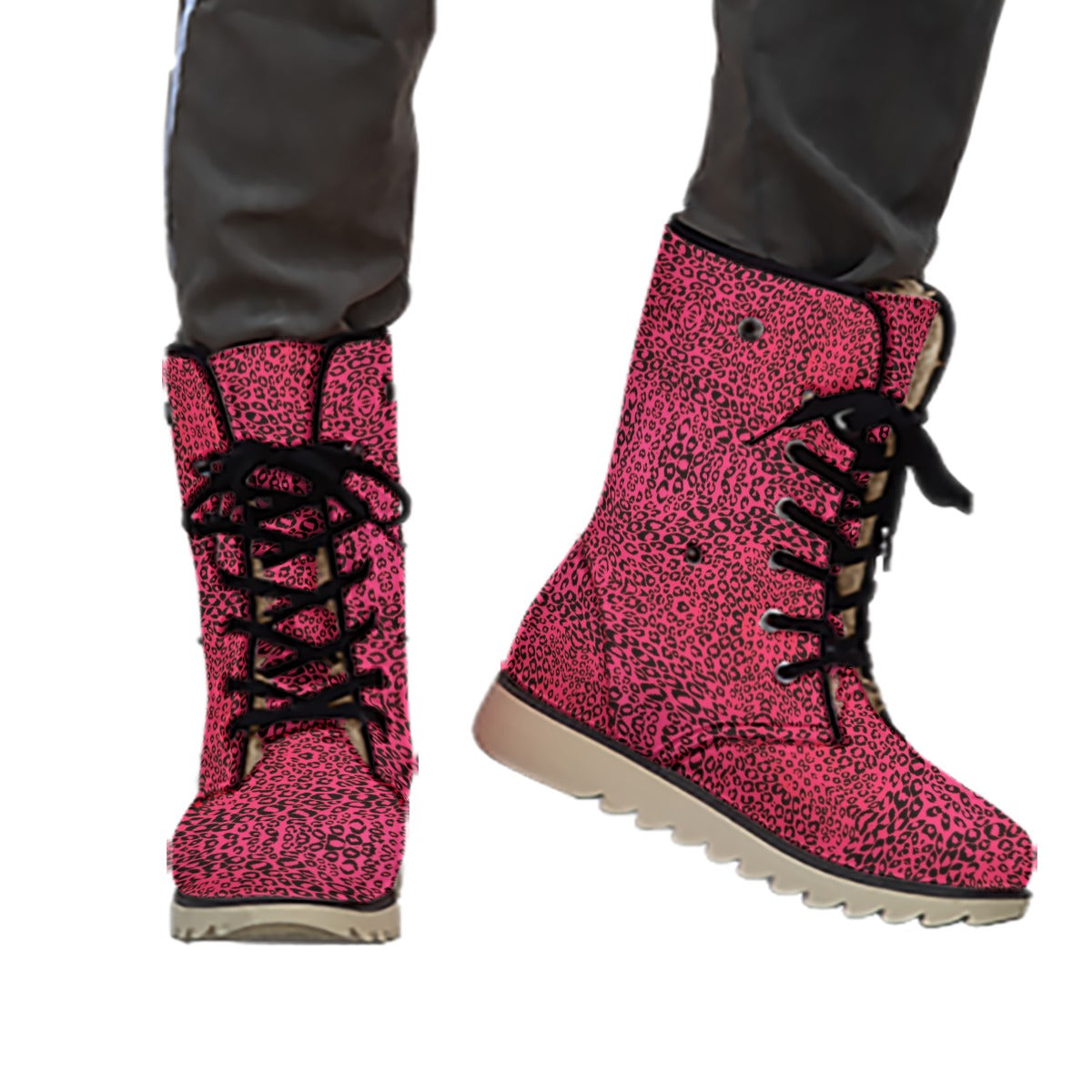 All-Over Print Women's Plush Boots