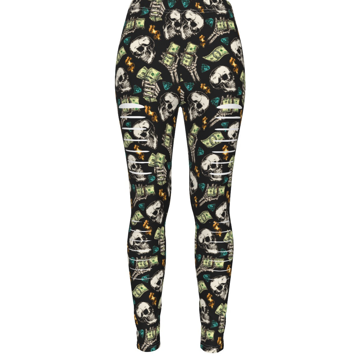 fullbreedboutique Print Women's Ripped Leggings