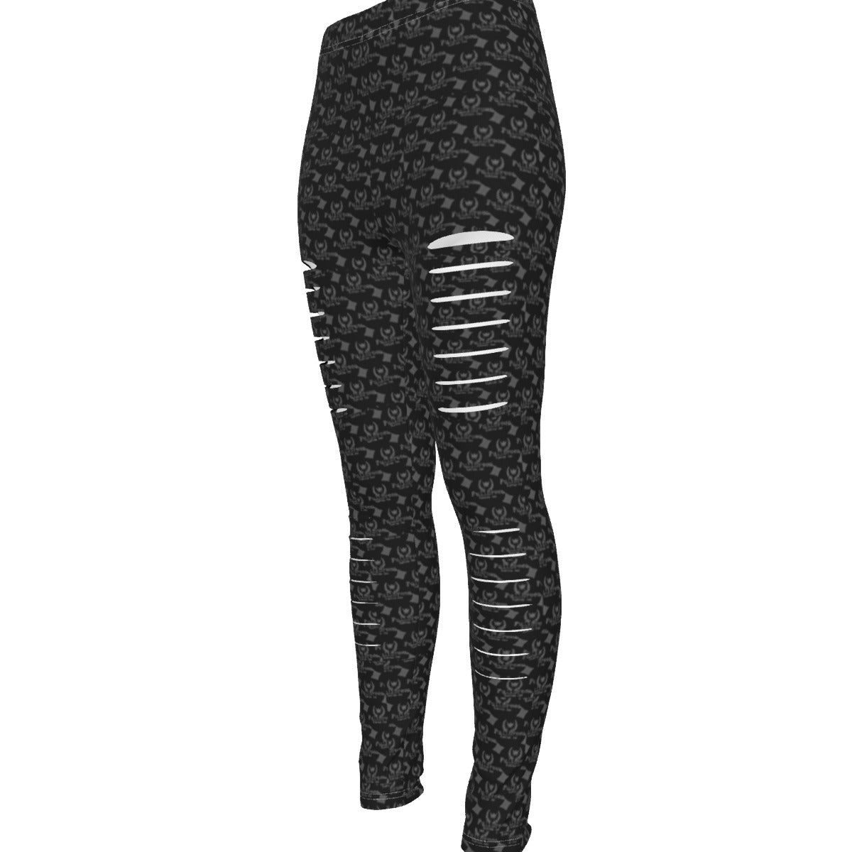 fullbreedboutique Print Women's Ripped Leggings