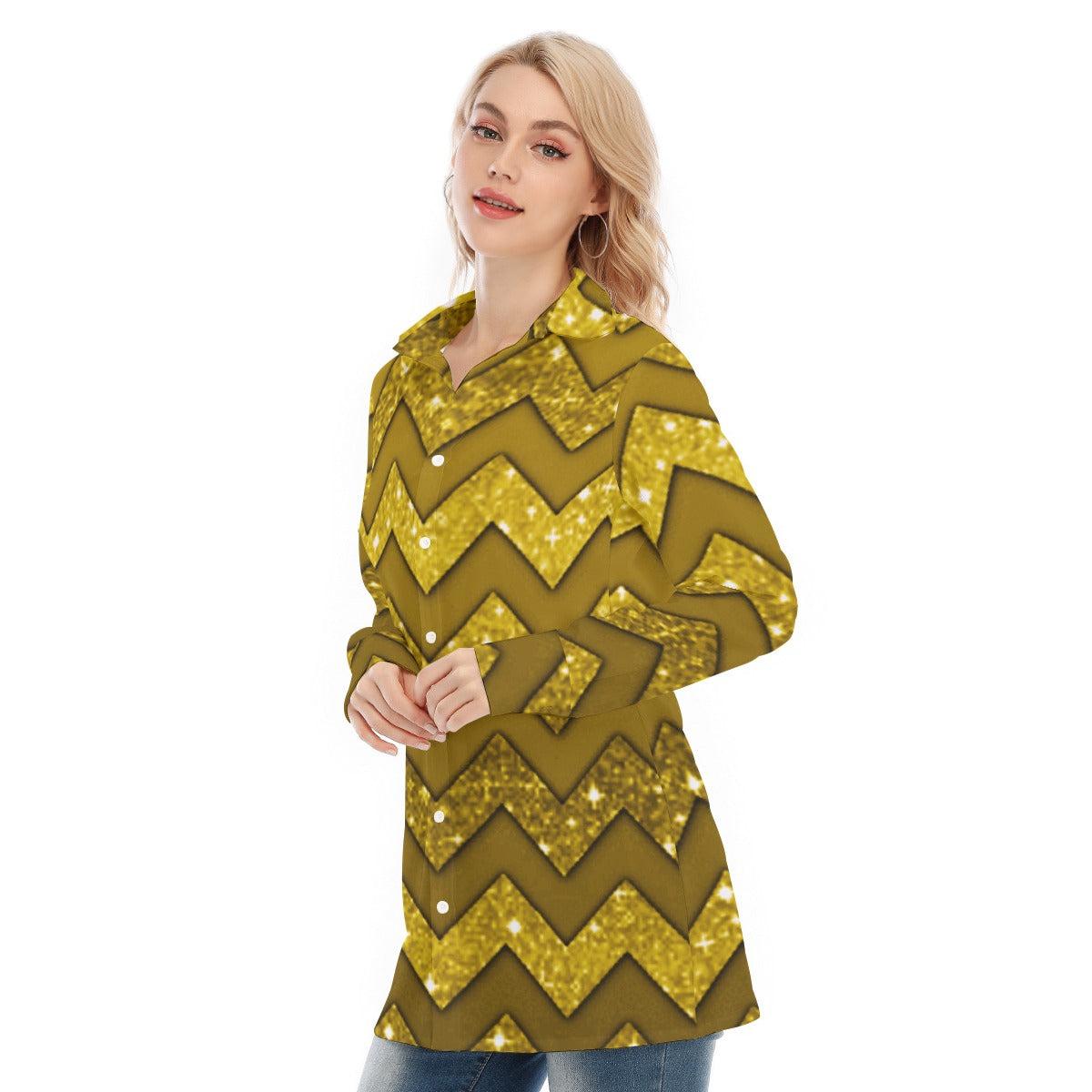 All-Over Print Women's Long Shirt