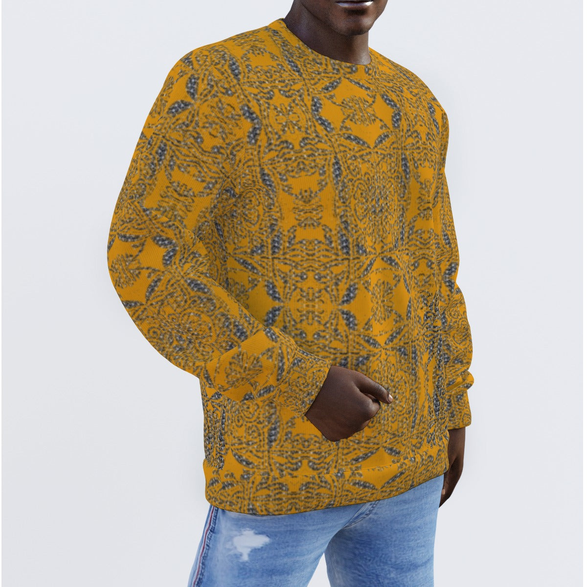 All-Over Print Men's Sweater