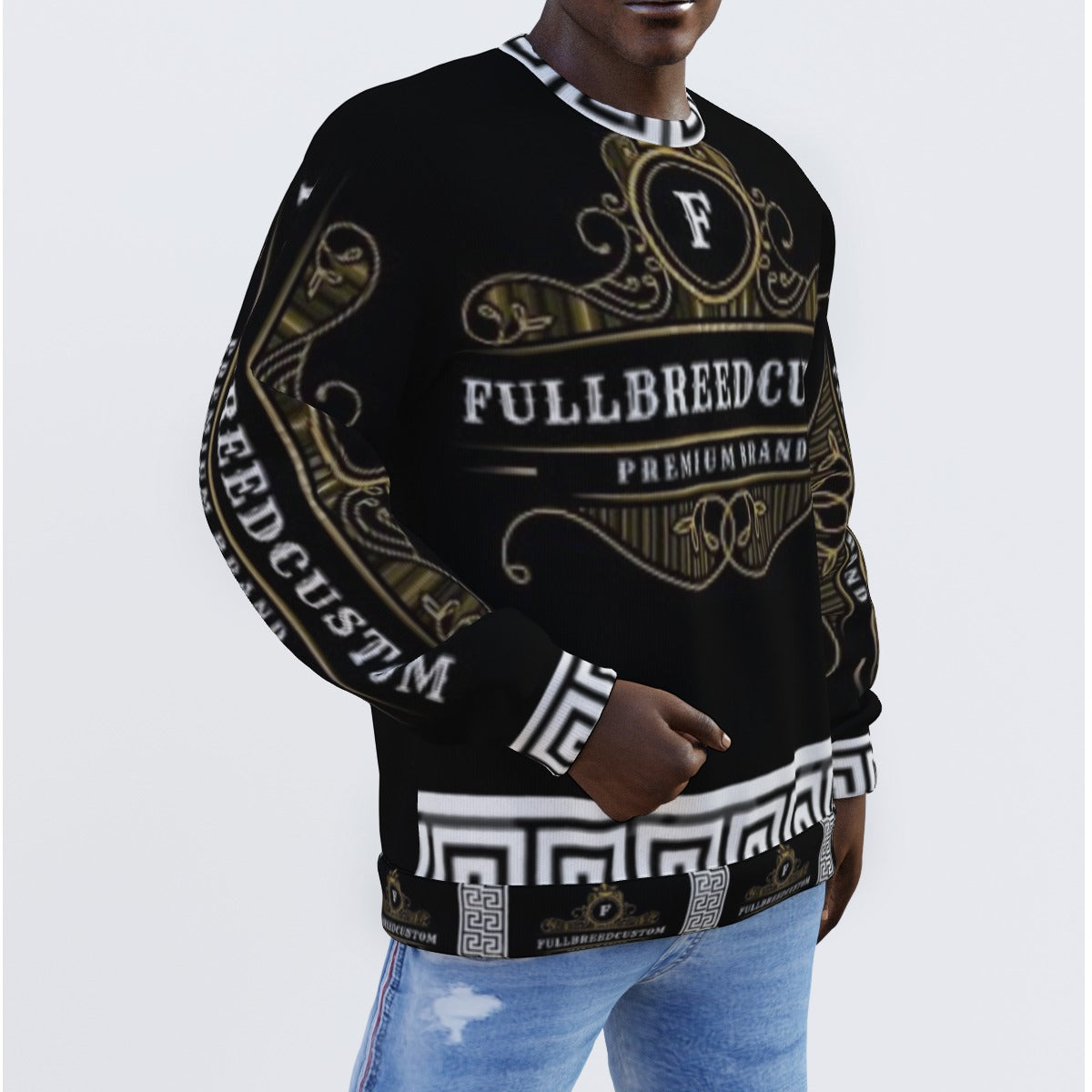 Fullbreedboutique   Print Men's Sweater