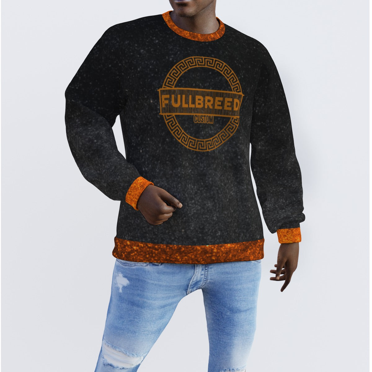 All-Over Print Men's Sweater