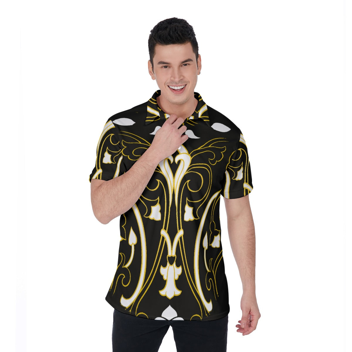 FullbreedBoutique Print Men's Polo Shirt