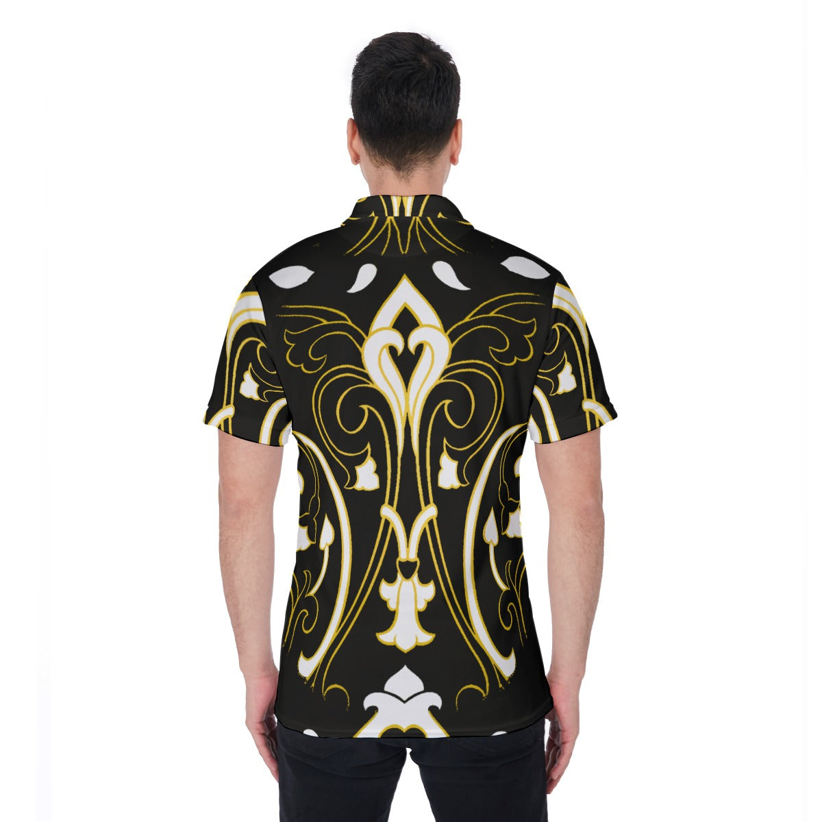 FullbreedBoutique Print Men's Polo Shirt