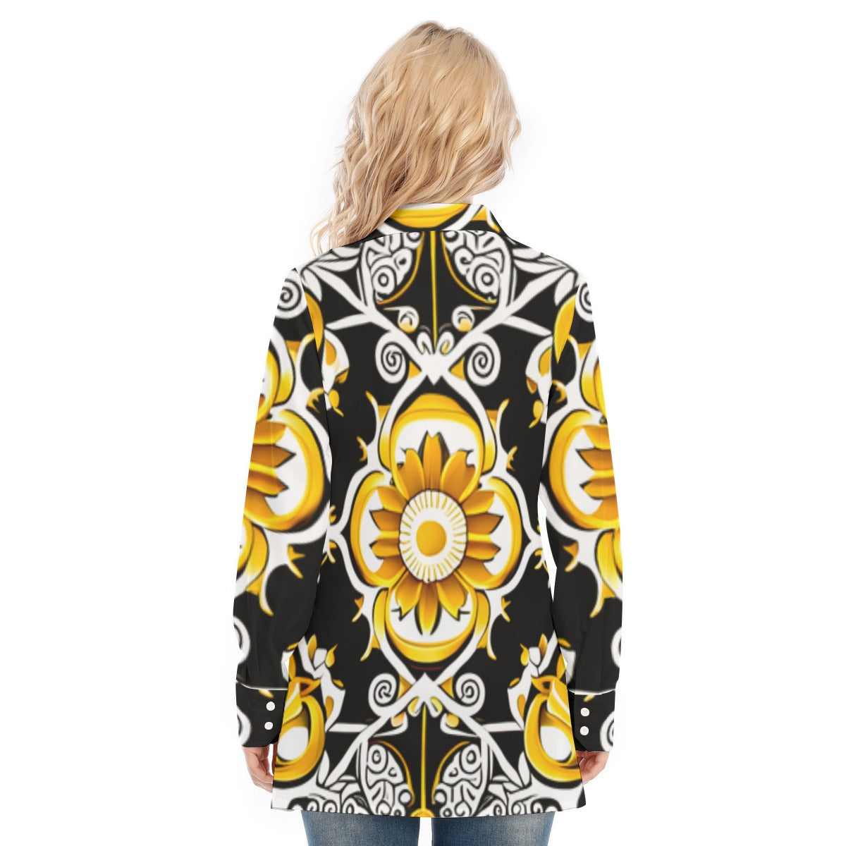 All-Over Print Women's Long Shirt