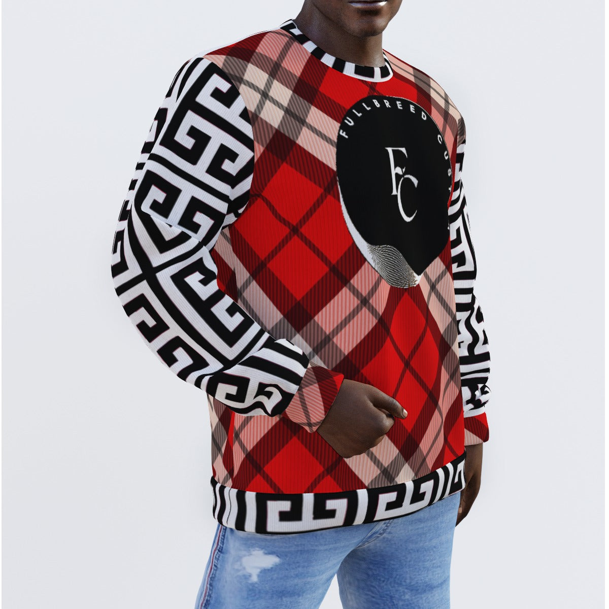 All-Over Print Men's Sweater