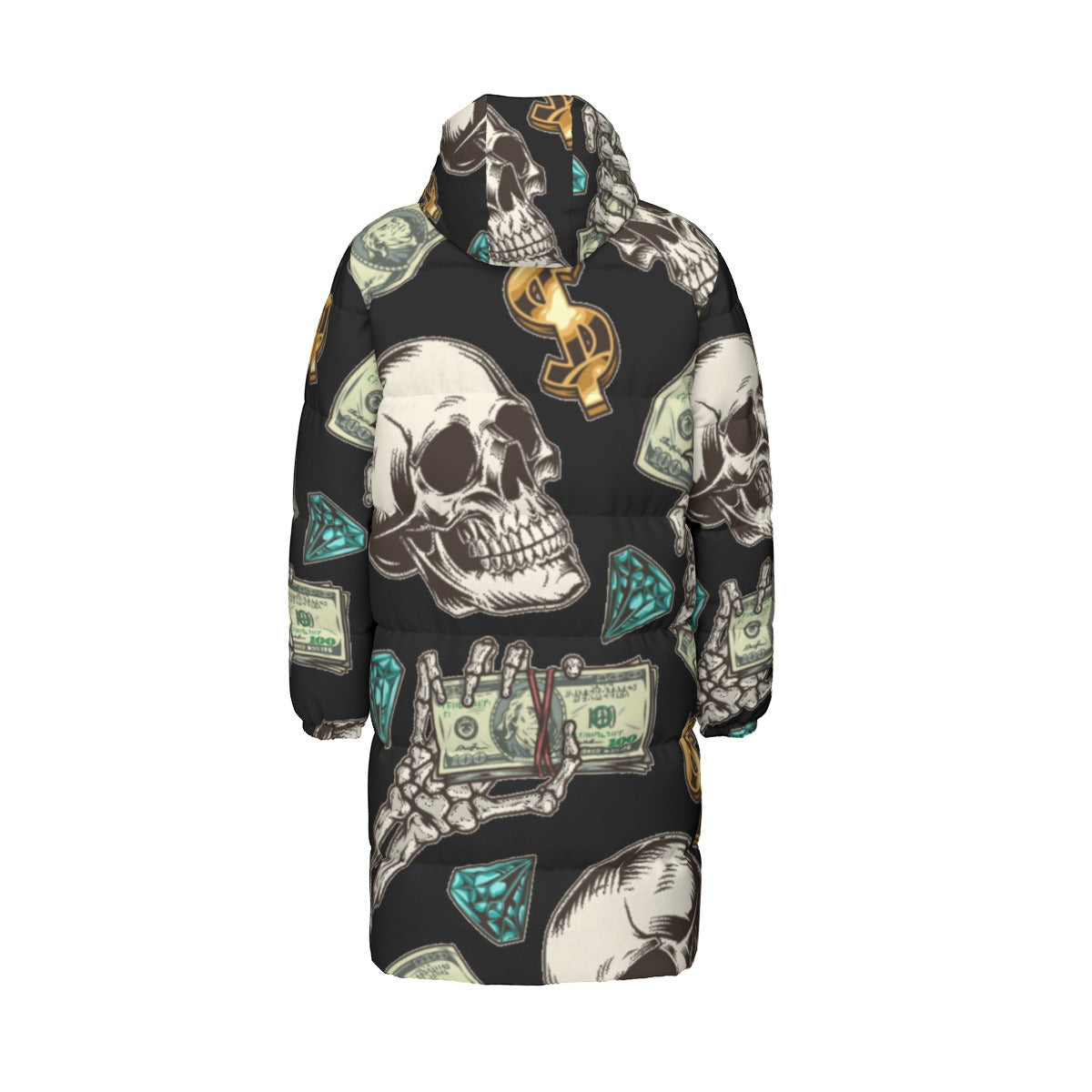 Fullbreedboutique   Print Unisex Long Down Jacket