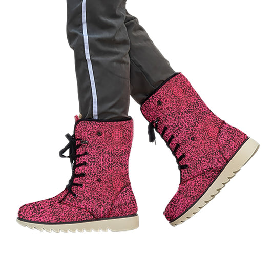 All-Over Print Women's Plush Boots