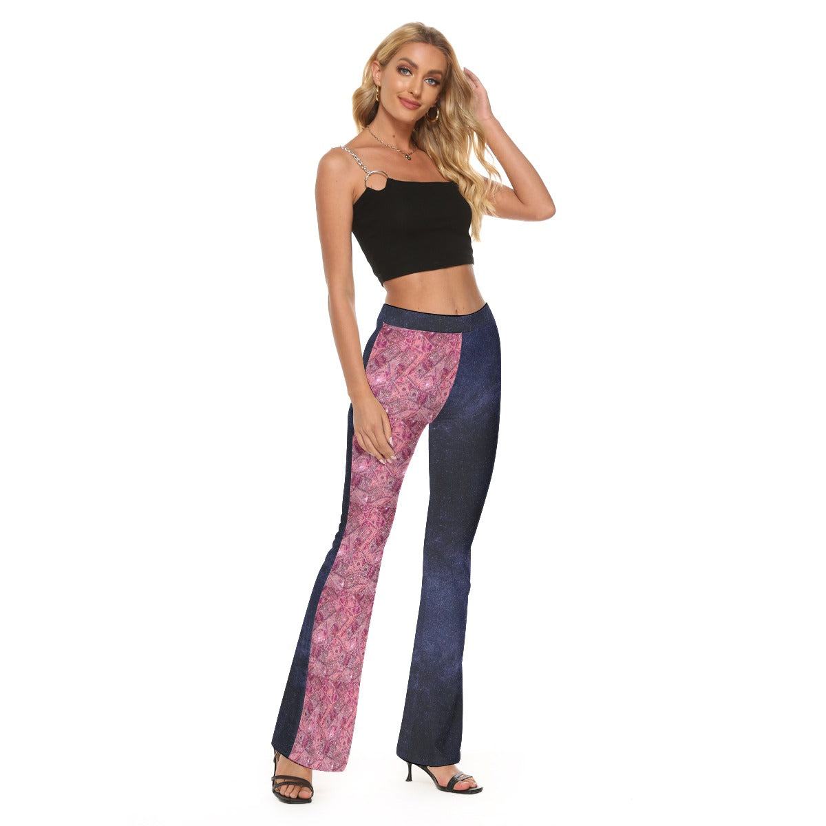 All-Over Print Women's Skinny Flare Pants