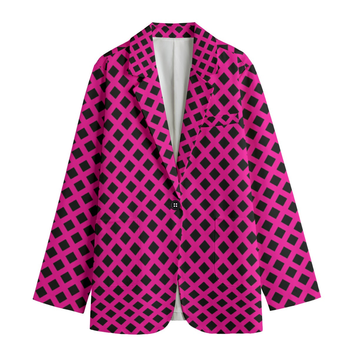 All-Over Print Women's Leisure Blazer | 245GSM Cotton