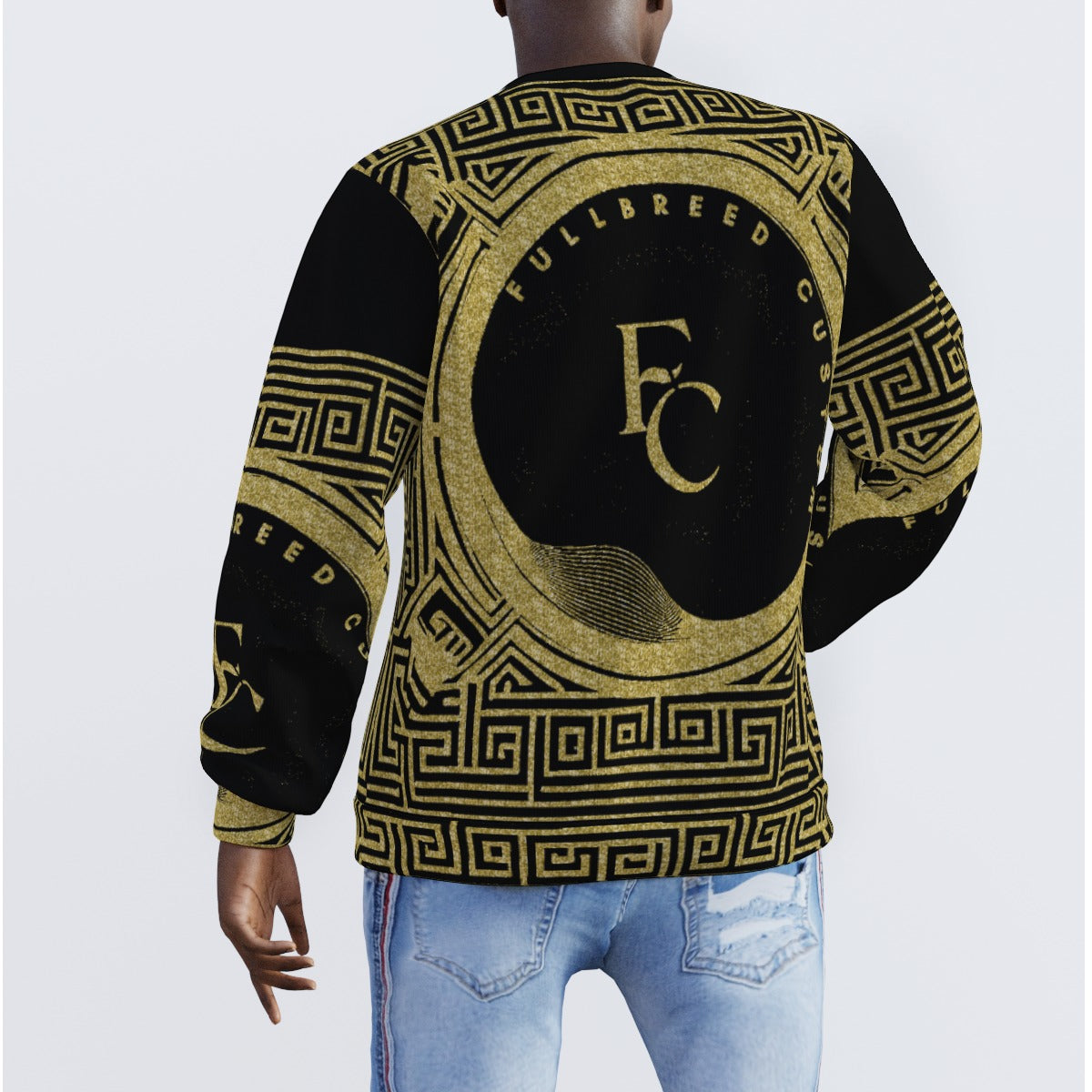 All-Over Print Men's Sweater