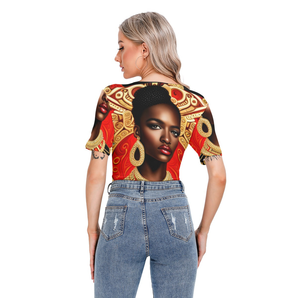 All-Over Print Women's Short Sleeve Bodysuit