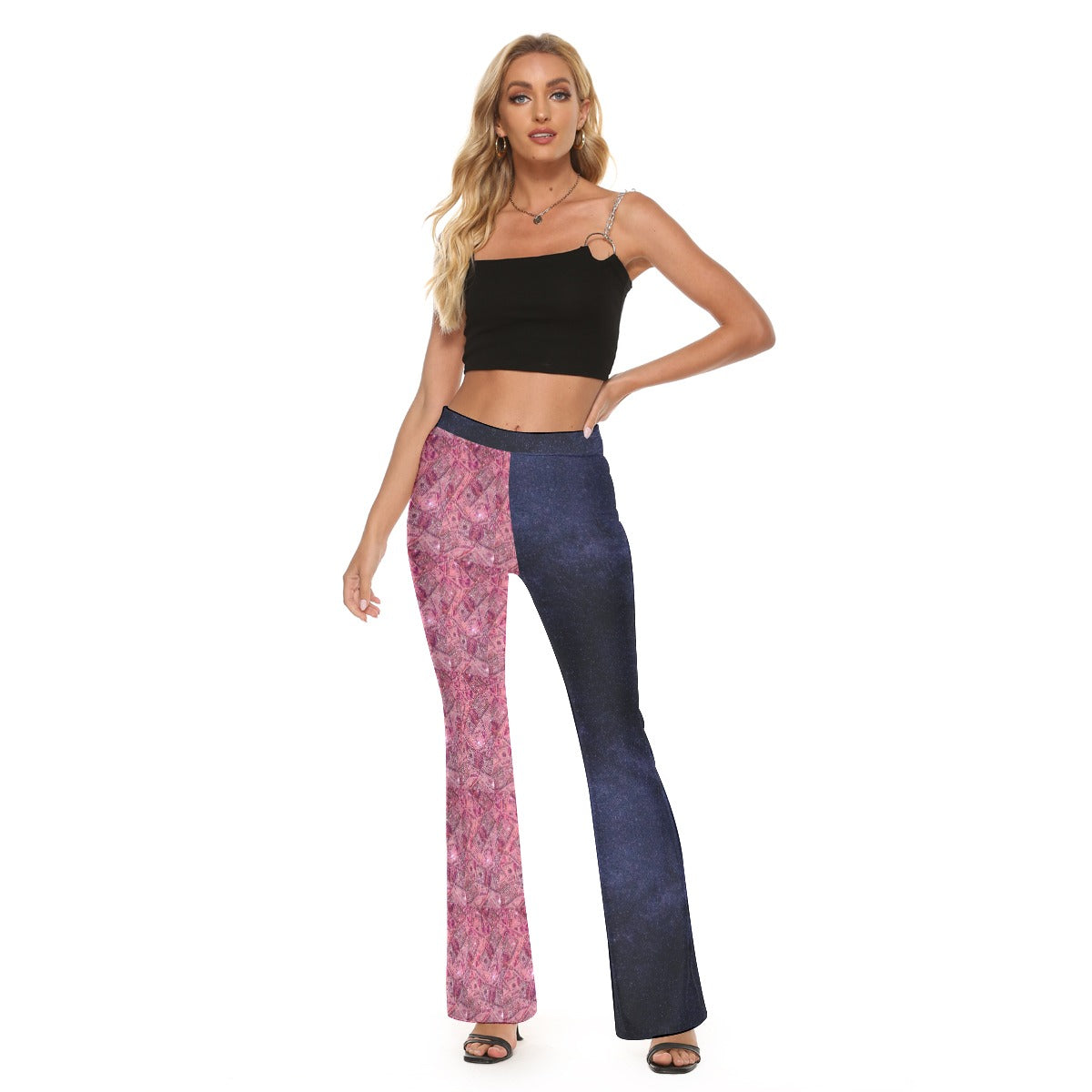 All-Over Print Women's Skinny Flare Pants