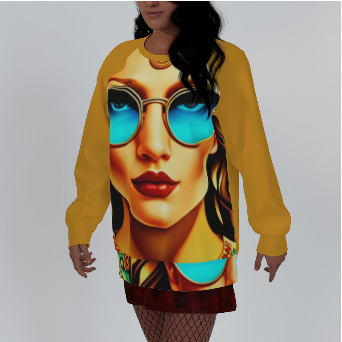 All-Over Print Women's Raglan Sleeve Sweatshirt