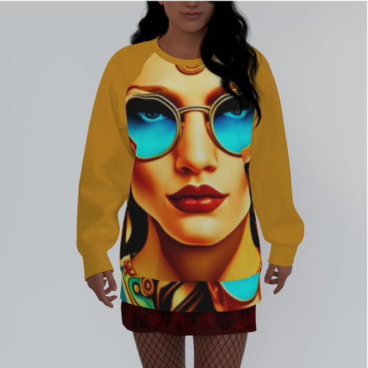 All-Over Print Women's Raglan Sleeve Sweatshirt